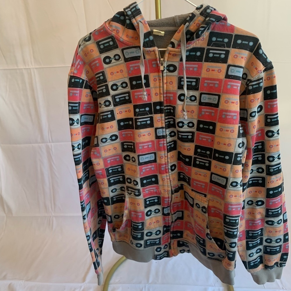 Super RARE Loyal Army Y2K 90s Tape hooded zip up sweatshirt unisex medium